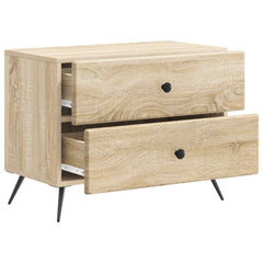 vidaXL Bedside Cabinet Sonoma Oak 62 x 34.5 x 47.5 cm Engineered Wood 4