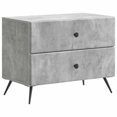 vidaXL Bedside Cabinet Concrete Grey 62 x 34.5 x 47.5 cm 2