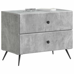 vidaXL Bedside Cabinet Concrete Grey 62 x 34.5 x 47.5 cm 3