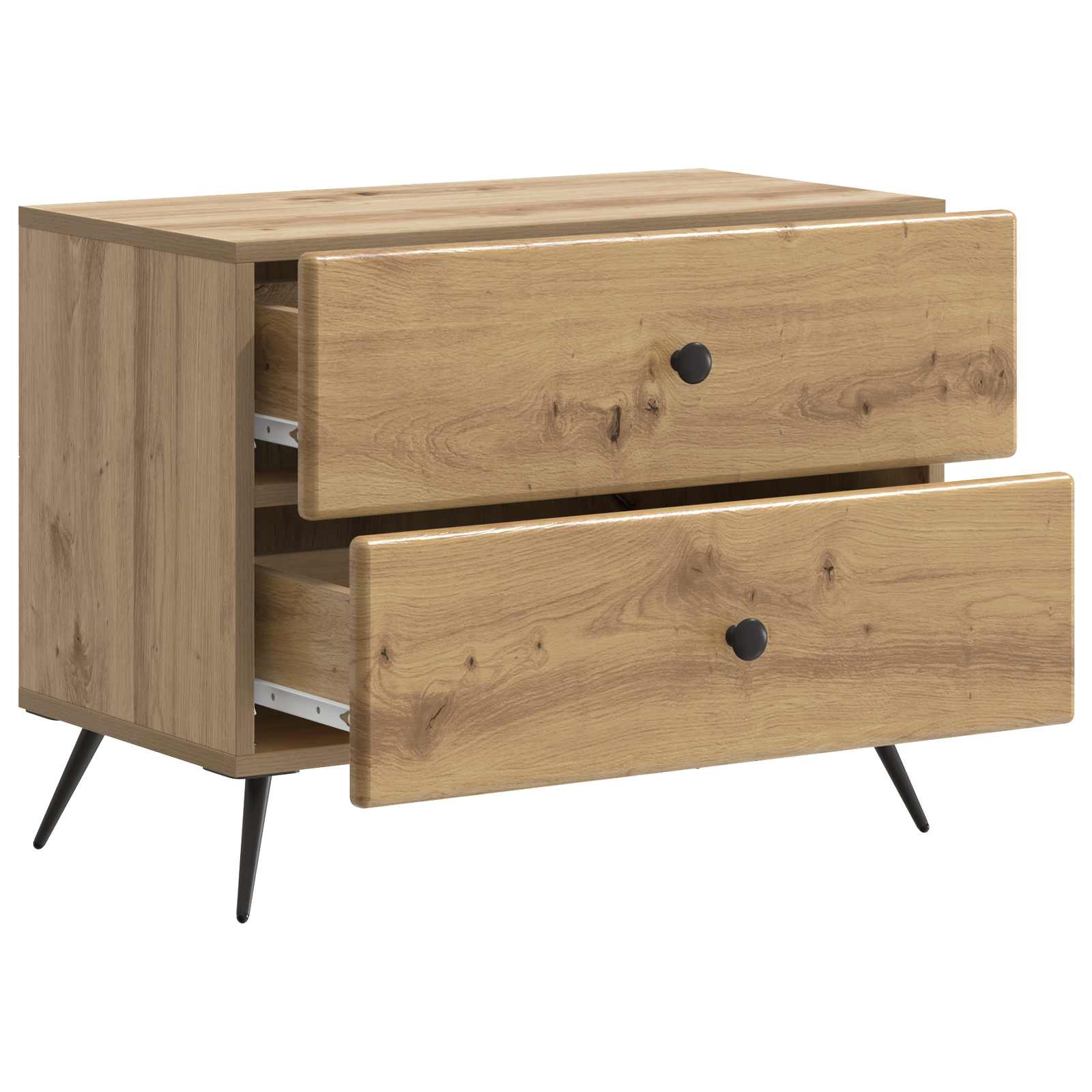 vidaXL Bedside Cabinet Artisan Oak 62 x 34.5 x 47.5 cm Engineered Wood 4