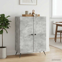 Sideboard 66 x 34.5 x 90 cm Engineered Wood Concrete grey
