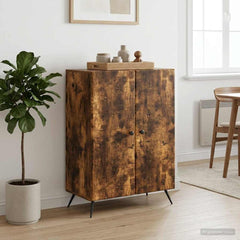 Sideboard 66 x 34.5 x 90 cm Engineered Wood Smoked oak