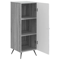 vidaXL Sideboard Grey Sonoma 33 x 34.5 x 90 cm Engineered Wood 5