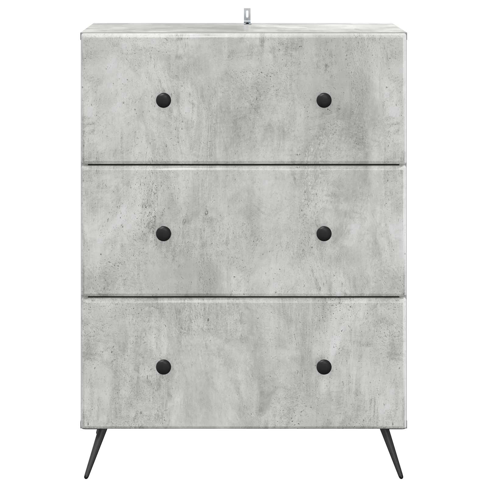 vidaXL Drawer Cabinet 66 x 34.5 x 90 cm Engineered Wood Concrete Grey 6