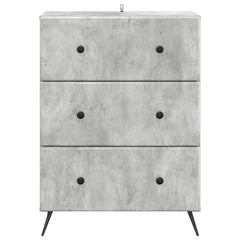 vidaXL Drawer Cabinet 66 x 34.5 x 90 cm Engineered Wood Concrete Grey 6