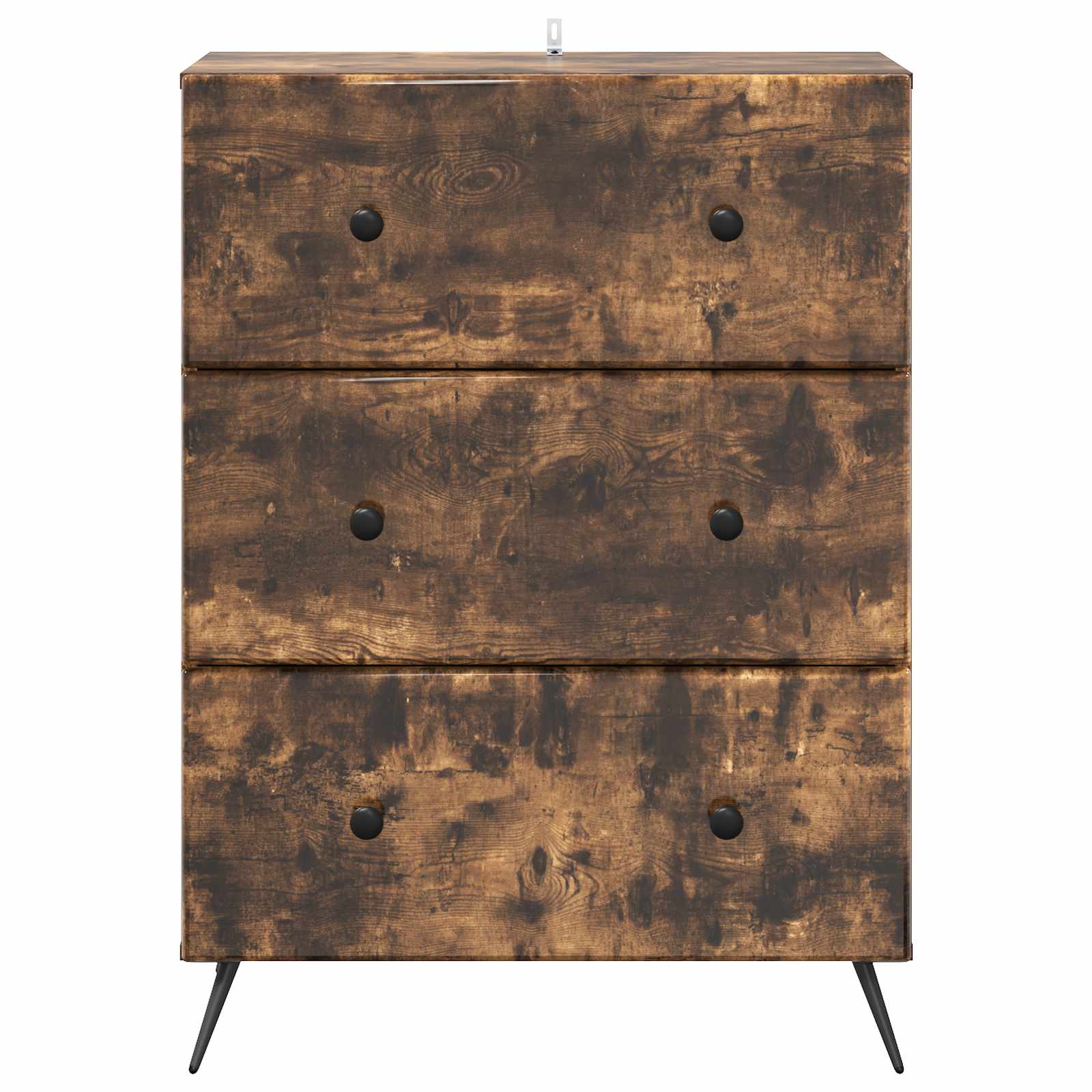 vidaXL Drawer Cabinet 66 x 34.5 x 90 cm Engineered Wood Smoked Oak 6