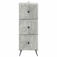 vidaXL Drawer Cabinet Concrete Grey 33 x 34.5 x 90 cm Engineered Wood 6