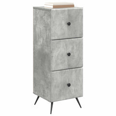 vidaXL Drawer Cabinet Concrete Grey 33 x 34.5 x 90 cm Engineered Wood 3