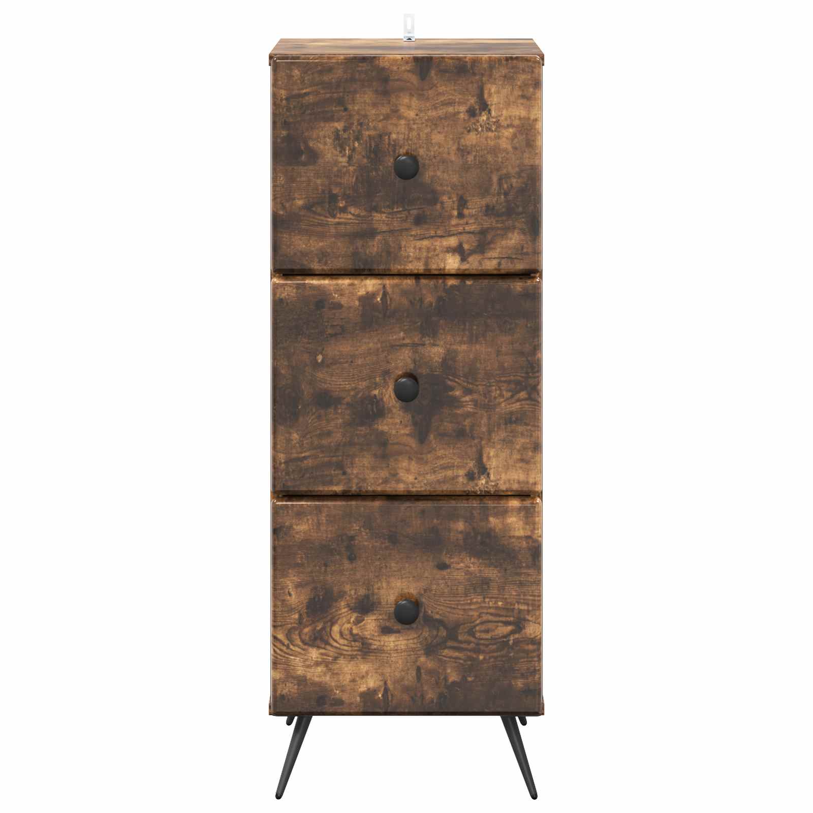 vidaXL Drawer Cabinet Smoked Oak 33 x 34.5 x 90 cm Engineered Wood 6