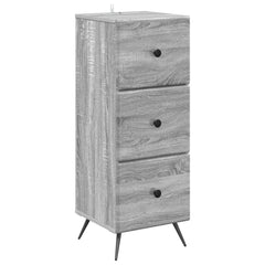 vidaXL Drawer Cabinet Grey Sonoma 33 x 34.5 x 90 cm Engineered Wood 2