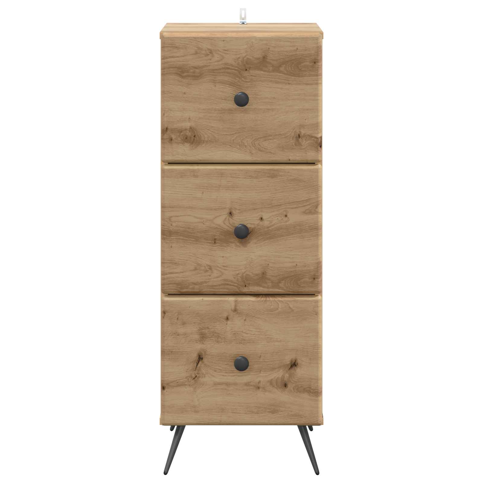 vidaXL Drawer Cabinet 33 x 34.5 x 90 cm Engineered Wood Artisan Oak 6