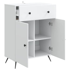 Sideboard 66 x 34.5 x 90 cm Engineered Wood White