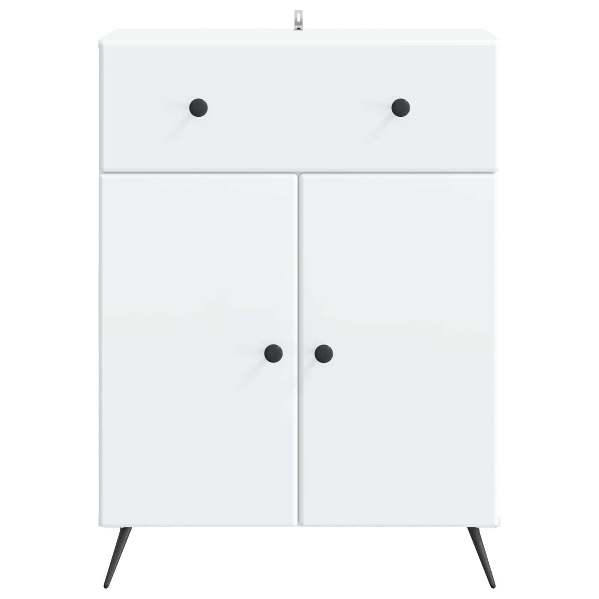 Sideboard 66 x 34.5 x 90 cm Engineered Wood White