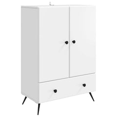 Sideboard 66 x 34.5 x 95 cm Engineered Wood White