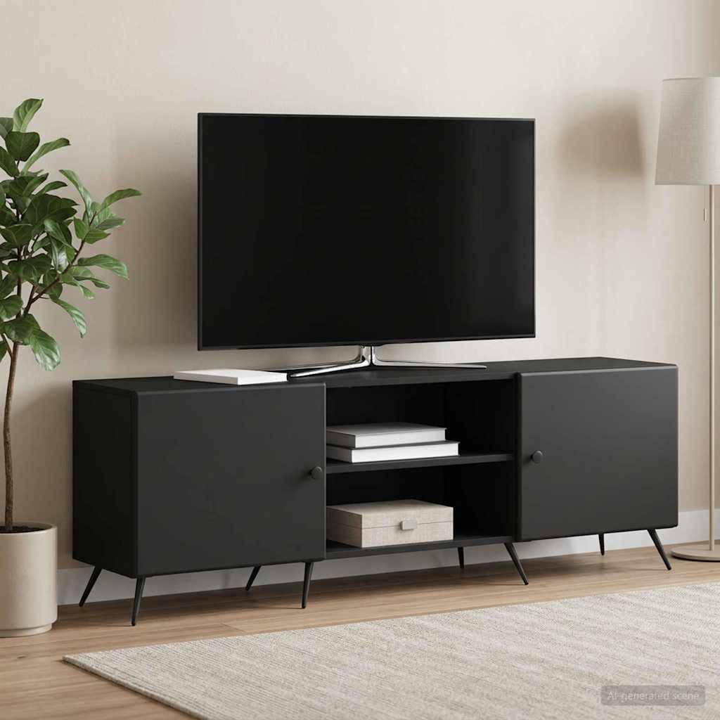 TV Cabinet 150 x 31 x 50 cm Engineered Wood Black