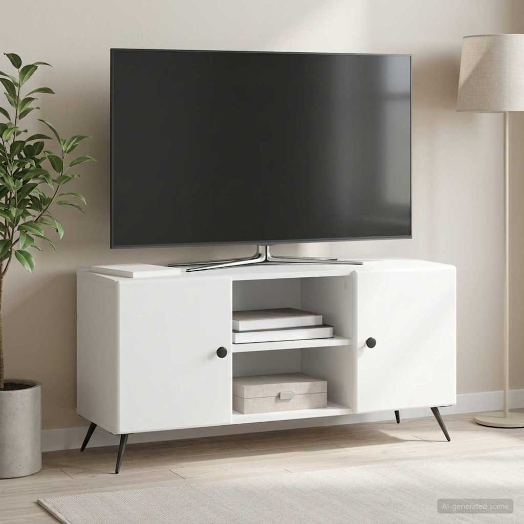 TV Cabinet 102 x 34.5 x 50 cm Engineered Wood White