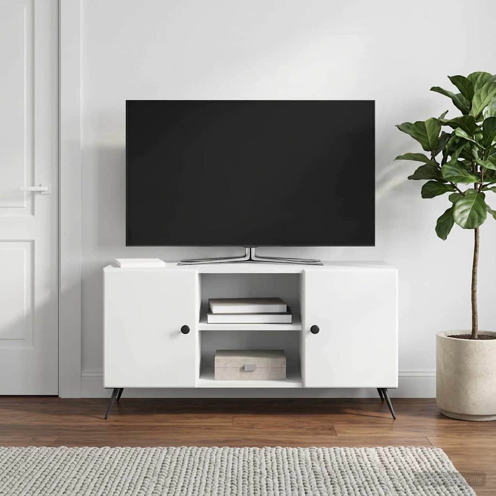 TV Cabinet 102 x 34.5 x 50 cm Engineered Wood White