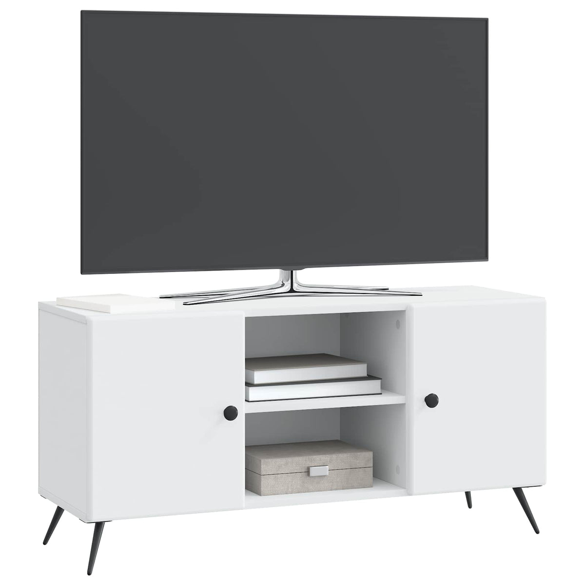 TV Cabinet 102 x 34.5 x 50 cm Engineered Wood White