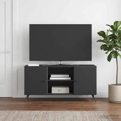 TV Cabinet 102 x 34.5 x 50 cm Engineered Wood Black