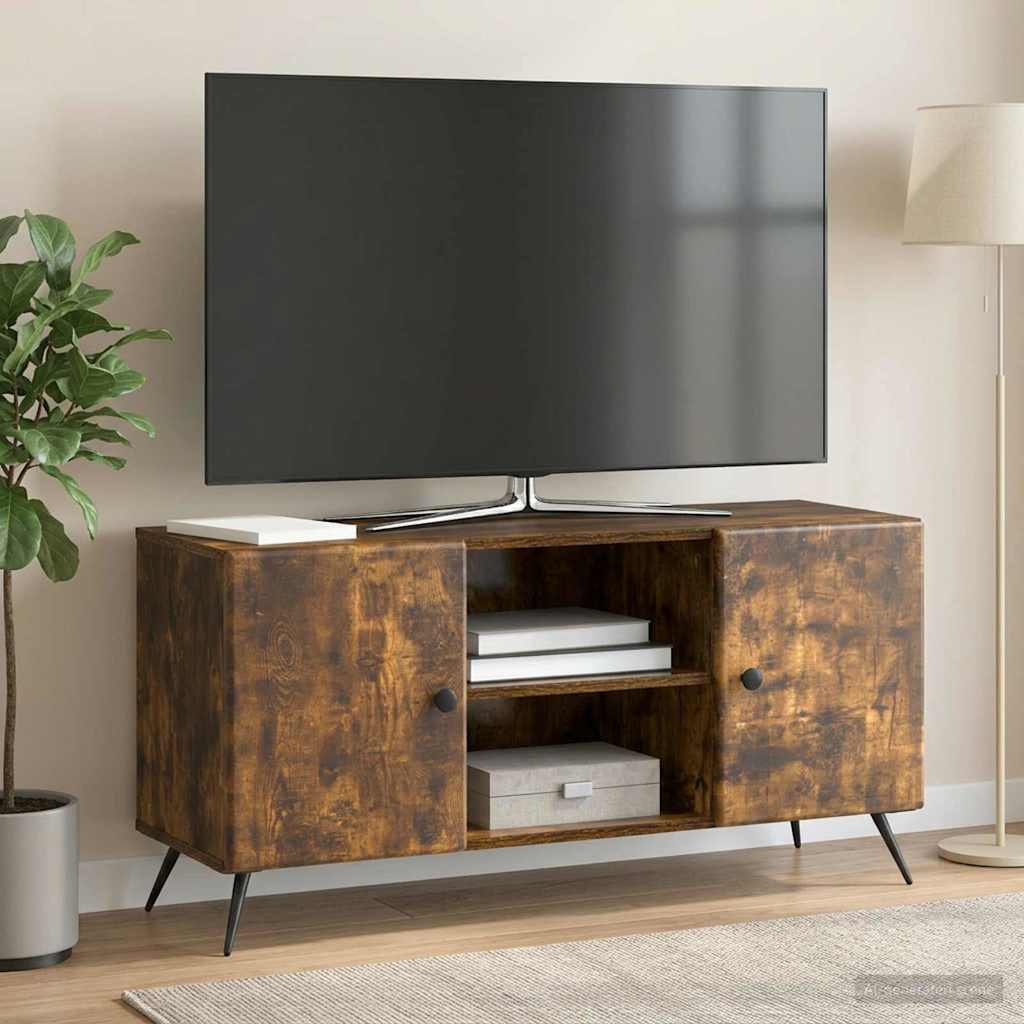 TV Cabinet 102 x 34.5 x 50 cm Engineered Wood Smoked oak