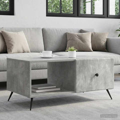 Coffee Table 90 x 50 x 40 cm Engineered Wood Concrete grey