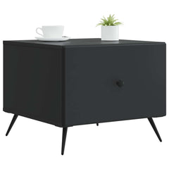 vidaXL Coffee Table Black 49 x 50 x 40 cm Engineered Wood 3