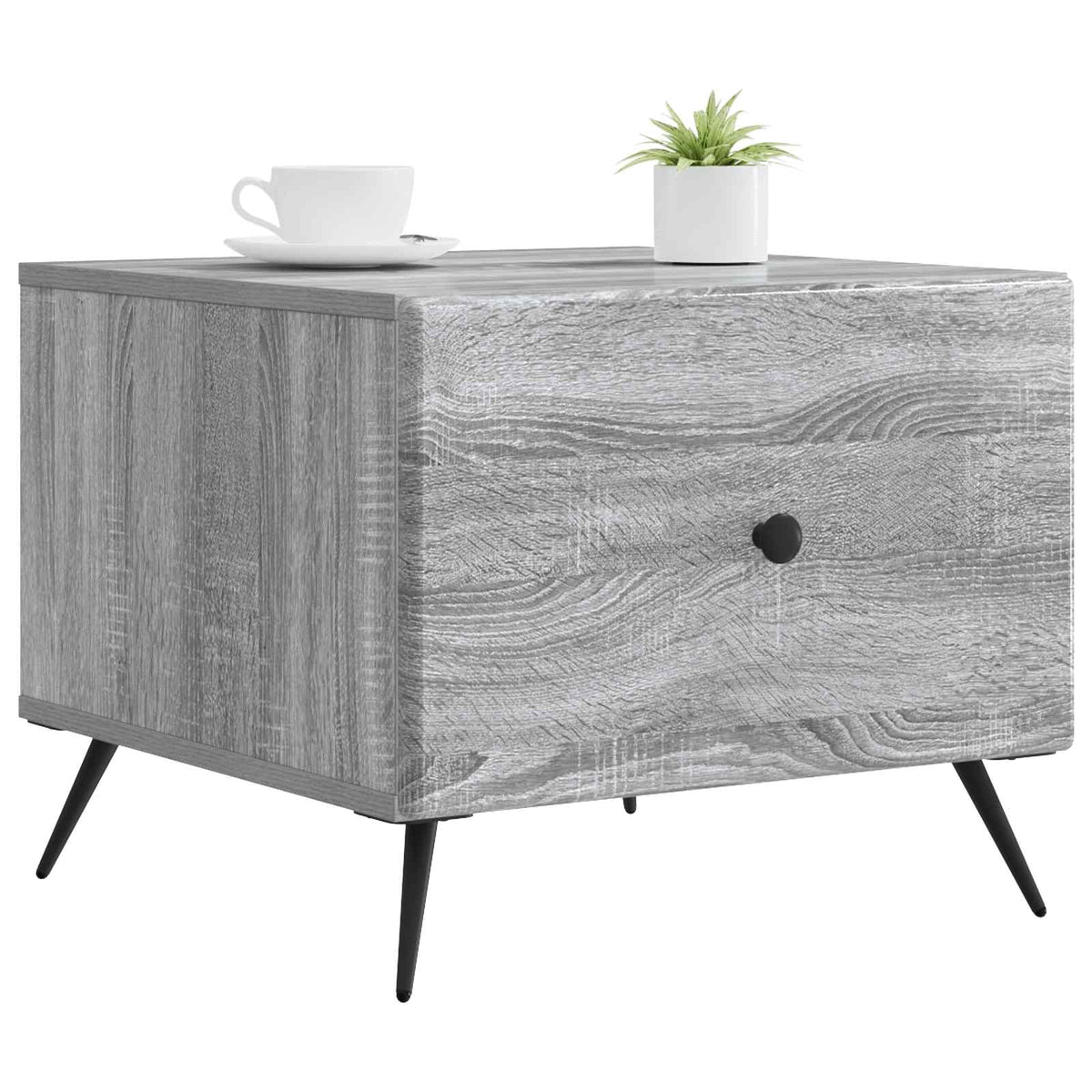 Coffee Table 49 x 50 x 40 cm Engineered Wood Grey sonoma