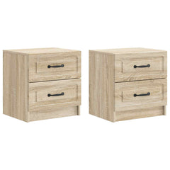 vidaXL Bedside Cabinet 2 pcs Sonoma Oak 43 x 34.5 x 44.5 cm 2