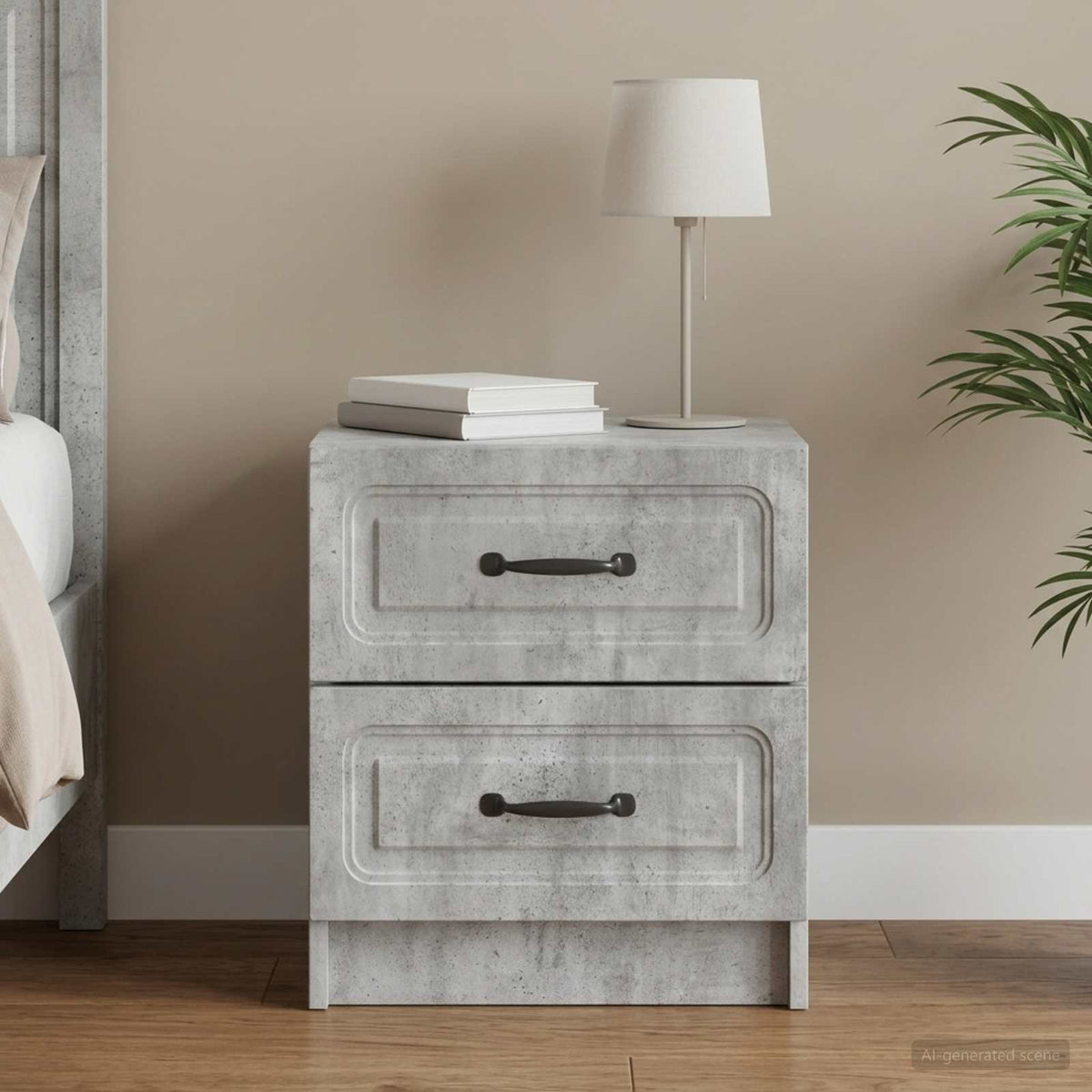vidaXL Bedside Cabinet 43 x 34.5 x 44.5 cm