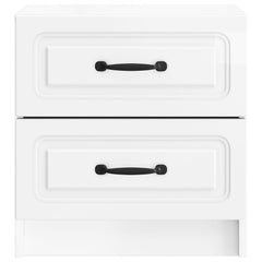 vidaXL Bedside Cabinet High Gloss White 43 x 34.5 x 44.5 cm 5