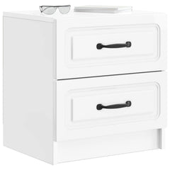 vidaXL Bedside Cabinet High Gloss White 43 x 34.5 x 44.5 cm 3