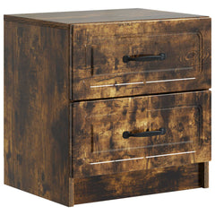 vidaXL Bedside Cabinet 2 pcs Smoked Oak 43 x 34.5 x 44.5 cm 5