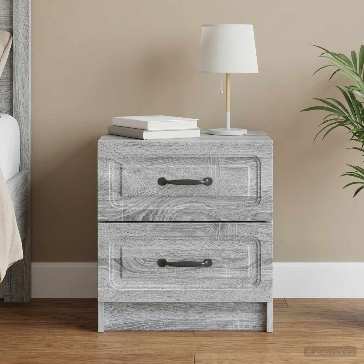 vidaXL Bedside Cabinet 43 x 34.5 x 44.5 cm
