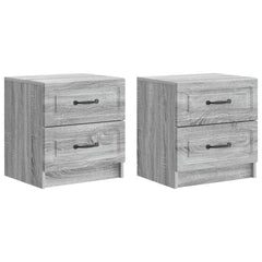vidaXL Bedside Cabinet 2 pcs Grey Sonoma 43 x 34.5 x 44.5 cm 2