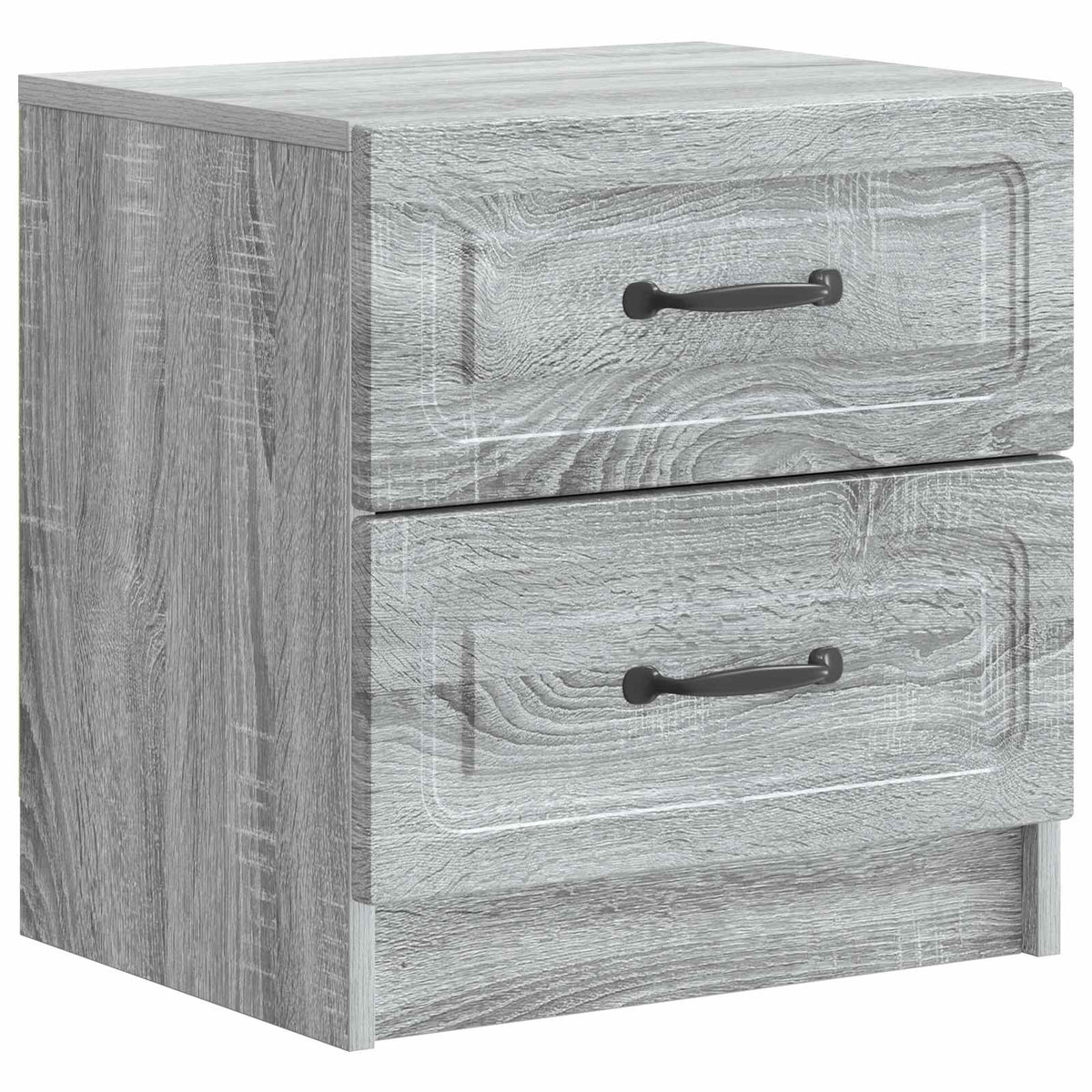 vidaXL Bedside Cabinet 2 pcs Grey Sonoma 43 x 34.5 x 44.5 cm 5