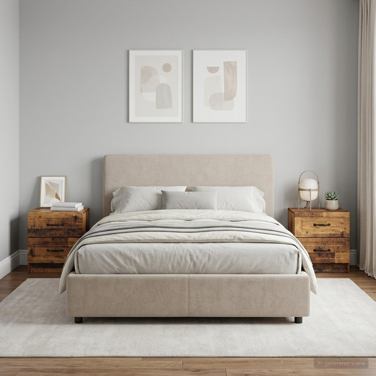 vidaXL Bedside Cabinet 2 pcs Old Wood 43 x 34.5 x 44.5 cm 4