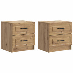 vidaXL Bedside Cabinet 2 pcs Artisan Oak 43 x 34.5 x 44.5 cm 2