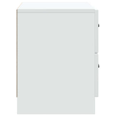 vidaXL Bedside Cabinet White 62 x 34.5 x 44.5 cm Engineered Wood 6