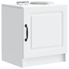 vidaXL Bedside Cabinet White 43 x 34.5 x 47 cm Engineered Wood 3