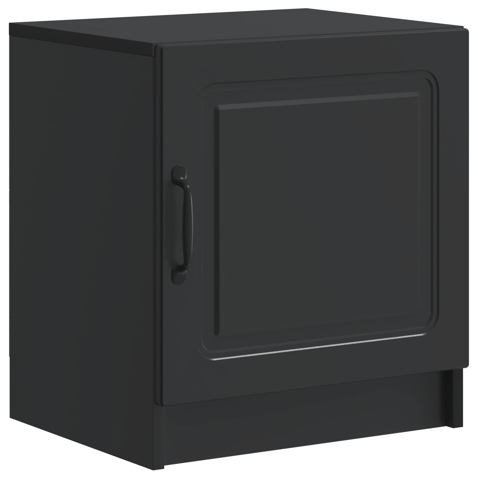 vidaXL Bedside Cabinet Black 43 x 34.5 x 47 cm Engineered Wood 2