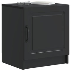 vidaXL Bedside Cabinet Black 43 x 34.5 x 47 cm Engineered Wood 3