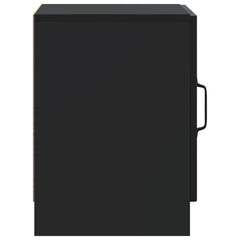 vidaXL Bedside Cabinet Black 43 x 34.5 x 47 cm Engineered Wood 6