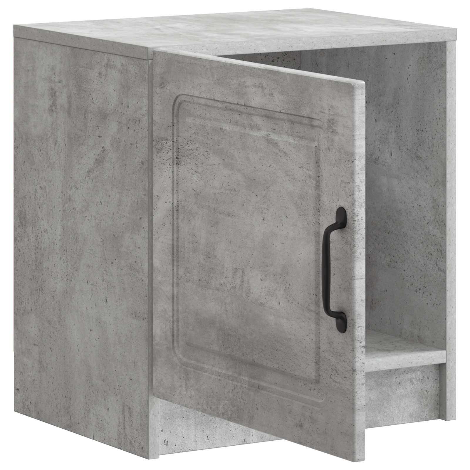 vidaXL Bedside Cabinet Concrete Grey 43 x 34.5 x 47 cm Engineered Wood 4
