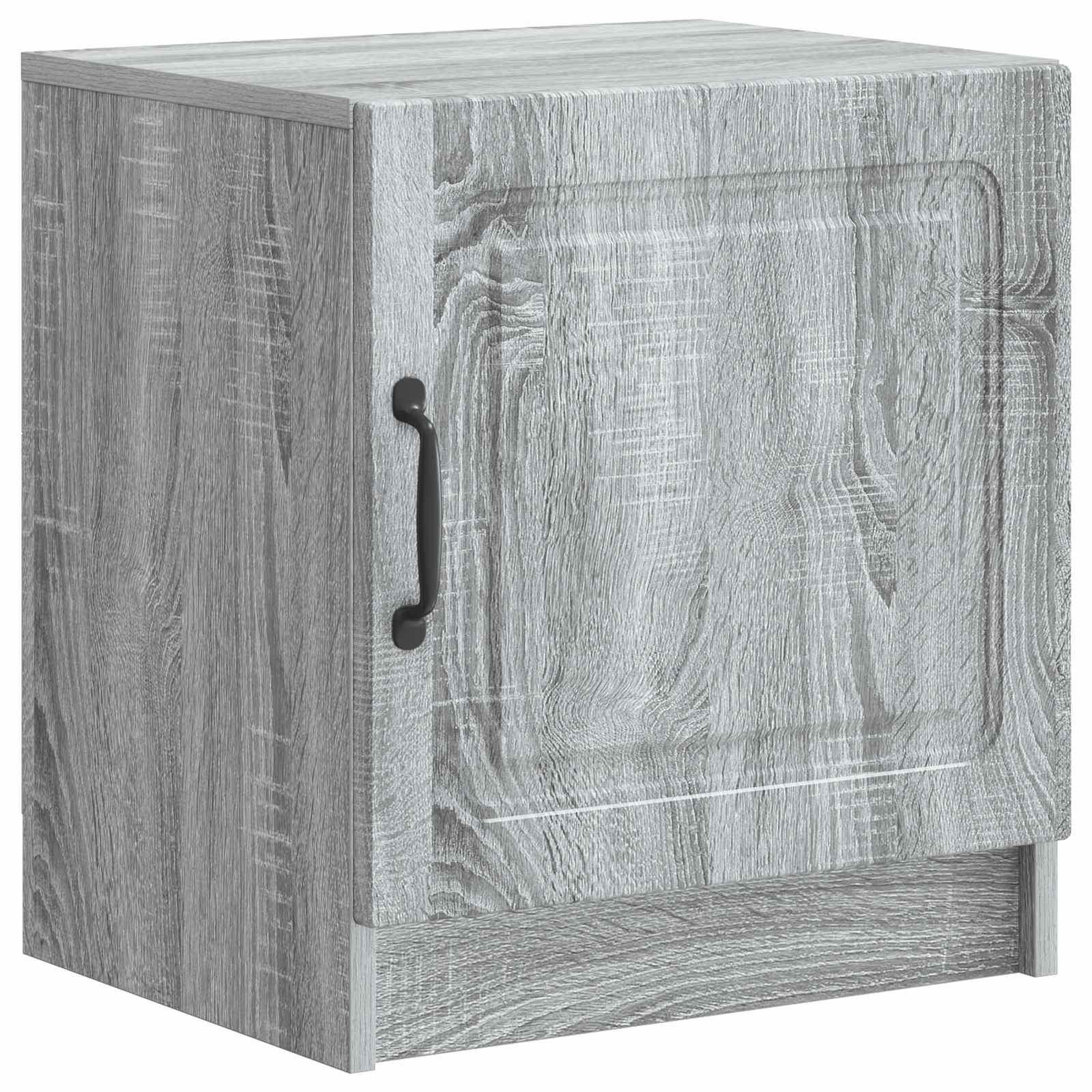 vidaXL Bedside Cabinet Grey Sonoma 43 x 34.5 x 47 cm Engineered Wood 2