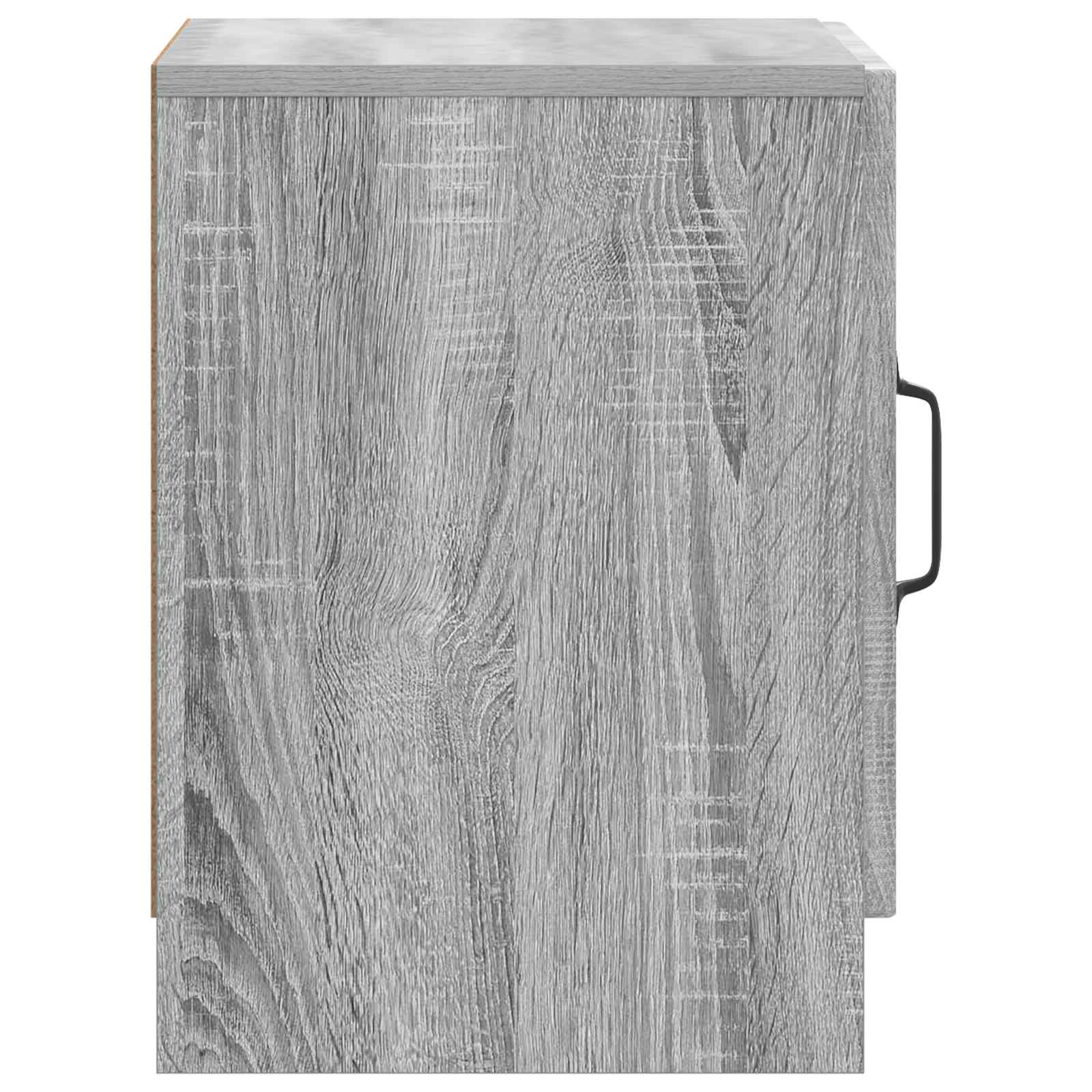 vidaXL Bedside Cabinet Grey Sonoma 43 x 34.5 x 47 cm Engineered Wood 6