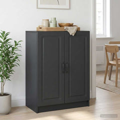 Sideboard 66 x 34.5 x 87 cm Engineered Wood Black