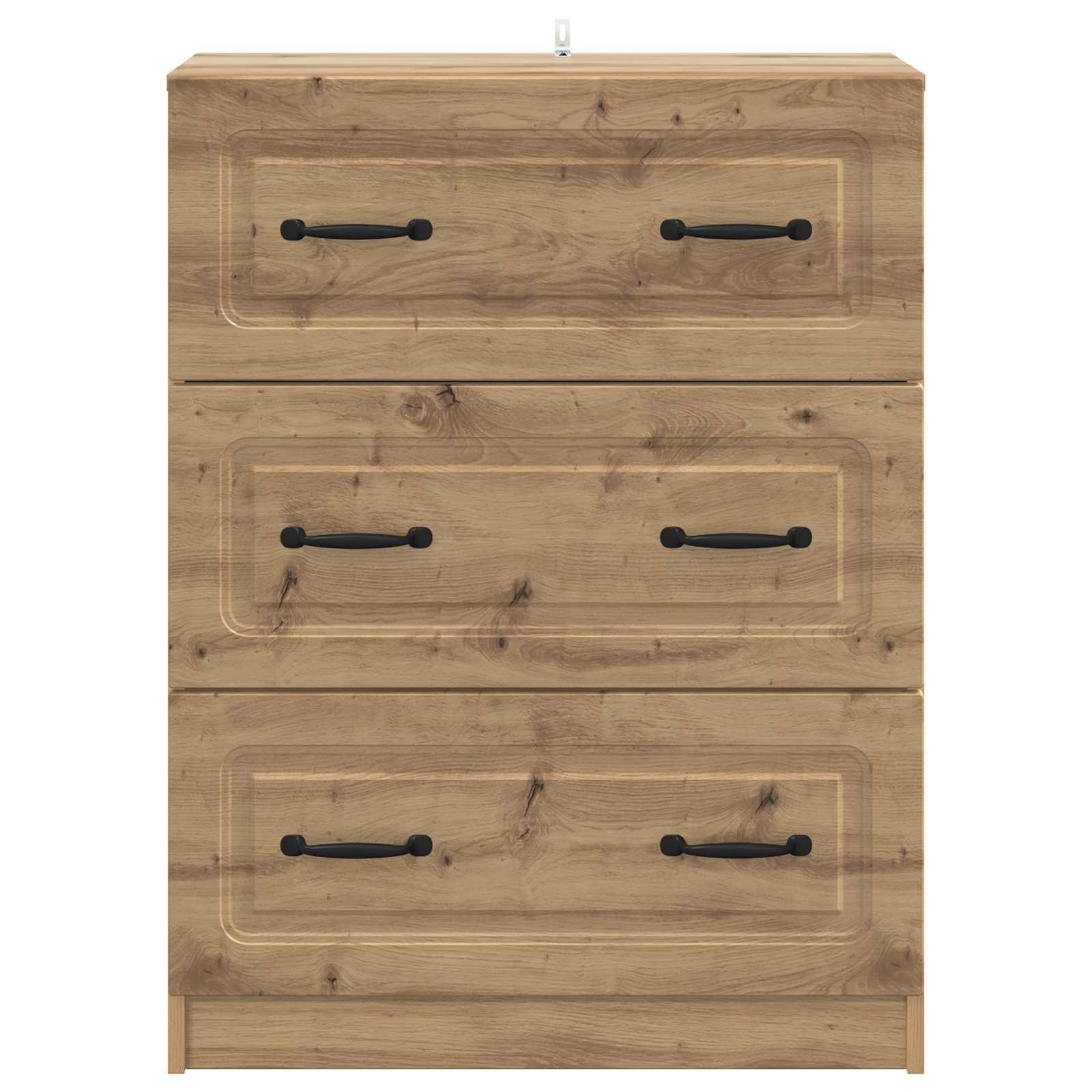 vidaXL Drawer Cabinet 66 x 34.5 x 87 cm Engineered Wood Artisan Oak 6