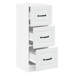 vidaXL Drawer Cabinet White 33 x 34.5 x 87 cm Engineered Wood 5