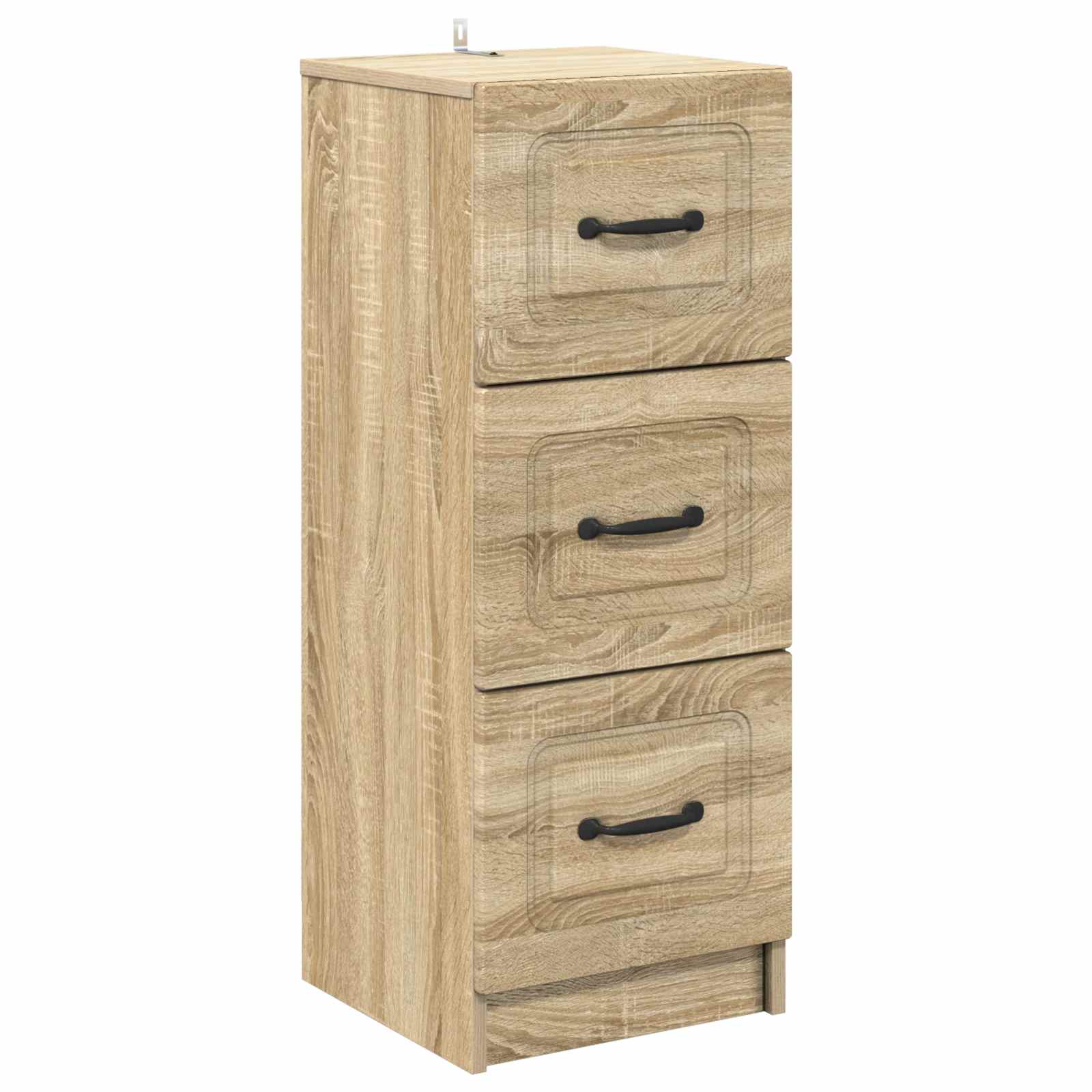vidaXL Drawer Cabinet Sonoma Oak 33 x 34.5 x 87 cm Engineered Wood 2
