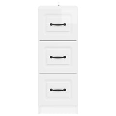 Drawer Cabinet High Gloss White, image 6